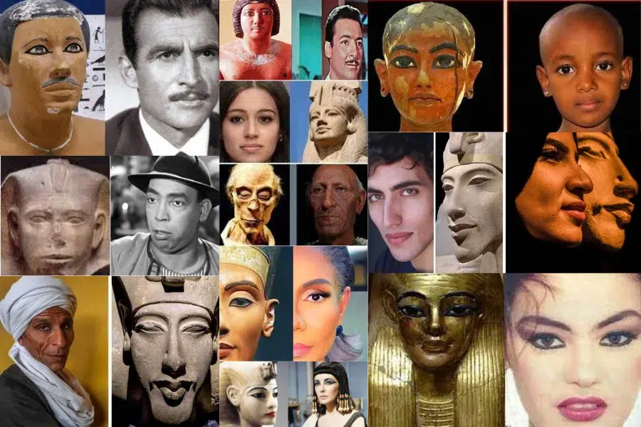 Modern Egyptians compared to Ancient Egyptians through history