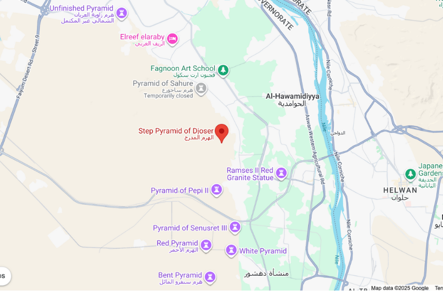 Saqqara Step Pyramid of Djoser in Egypt