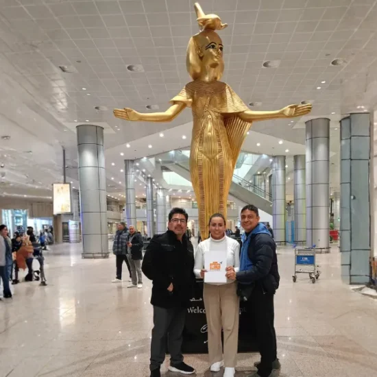 Travelers at Cairo International Airport during a 5 Days Cairo and Fayoum Tour Package