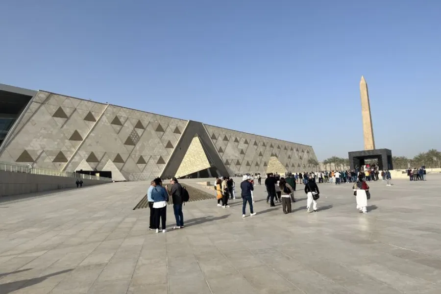 Grand Egyptian Museum near the Pyramids of Giza in Egypt