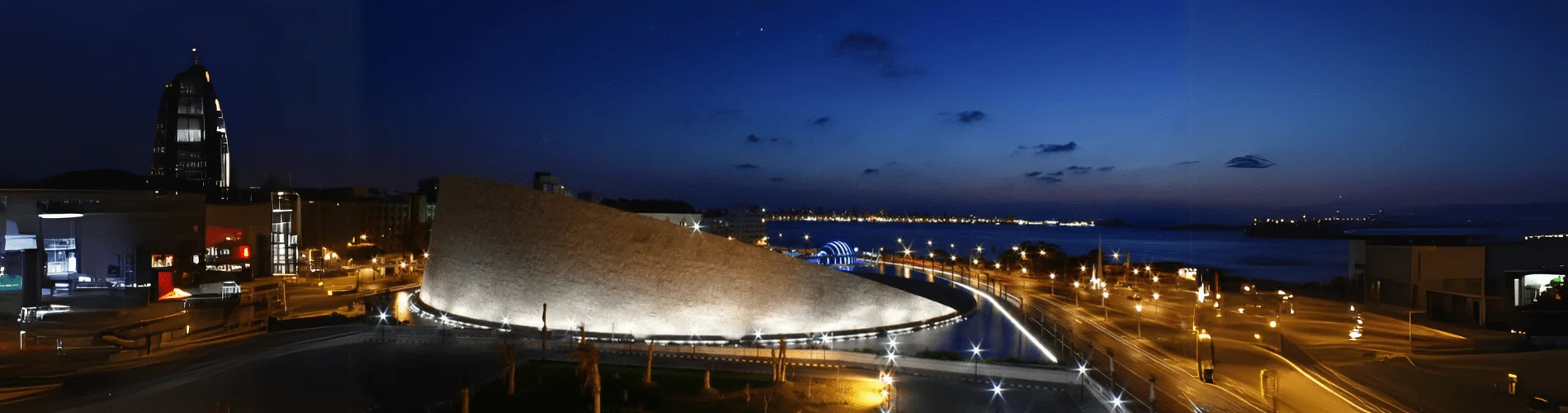 Bibliotheca Alexandrina, the modern library building in Alexandria, Egypt - Overnight Alexandria Tour from Cairo