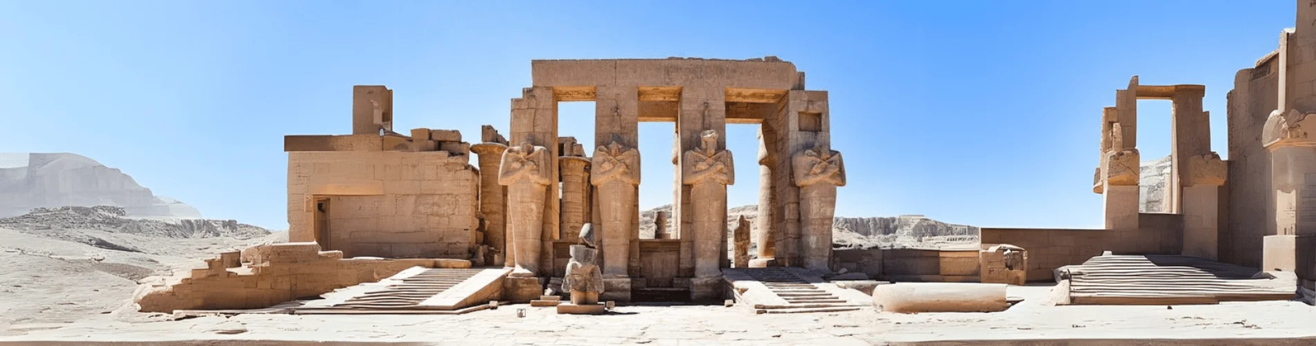 Ramesseum – Mortuary temple of Ramses II in Luxor’s West Bank.