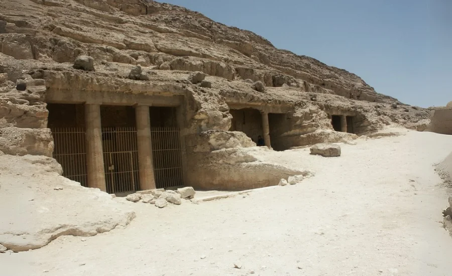 Beni Hassan Tombs in Egypt, as a part of our Tell El Amarna and Beni Hassan Day Tour