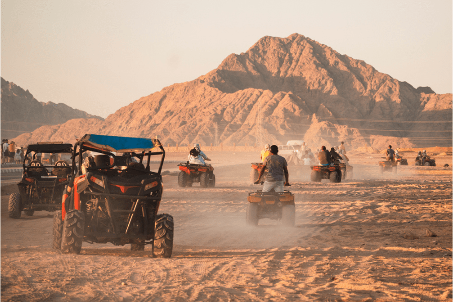Quad biking adventure in the desert near Hurghada