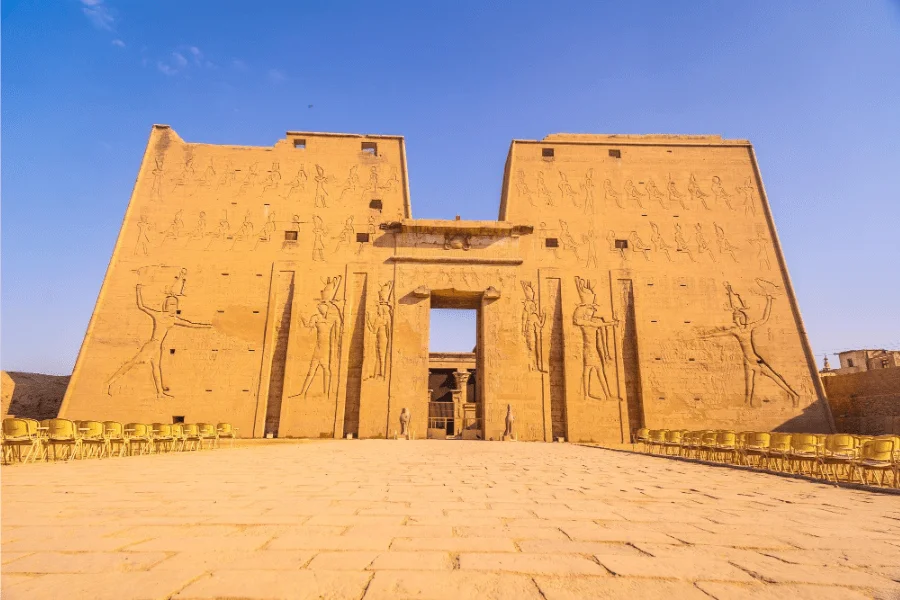 Interior of Edfu Temple in Egypt - 4 Days Nile Cruise from Cairo