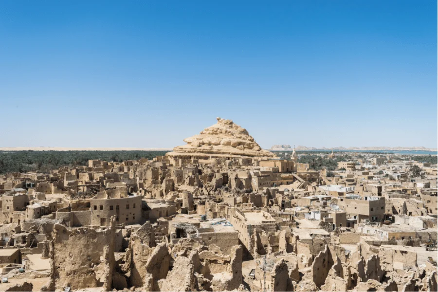 Private guided tour across the desert landscape of Siwa