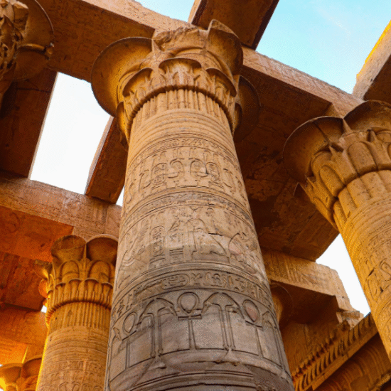 Interior of Kom Ombo Temple in Egypt - 5 Days Nile Cruise from Cairo​