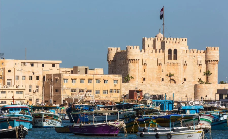 Qaitbay Citadel, Alexandria, part of our 2 Days Alexandria and Al Alamein Tour from Cairo