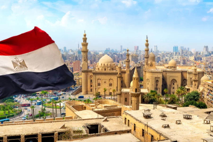The majestic Sultan Hassan Mosque in Cairo, Egypt, showcasing Islamic architecture - 3 Days Cairo Tour from Luxor by Flight