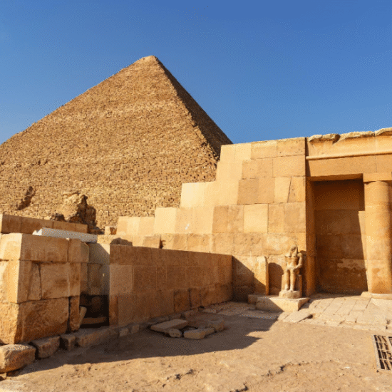 The Valley Temple in Giza, Egypt – ancient mortuary temple near the Sphinx