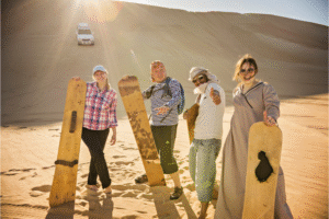 Tourists exploring Siwa oasis desert