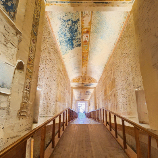 Tomb interior at the Valley of the Kings in Luxor, Egypt - Nile River Cruise from Cairo​