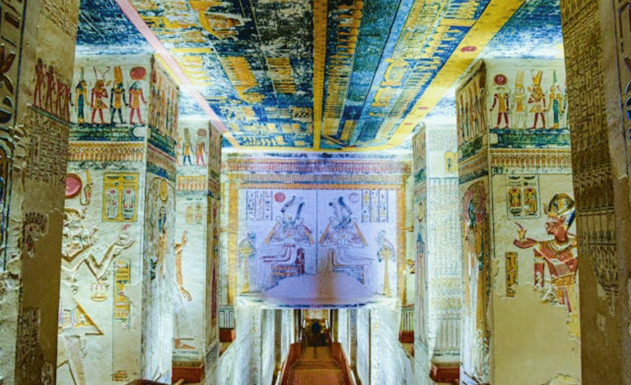 Tombs of ancient pharaohs in Luxor