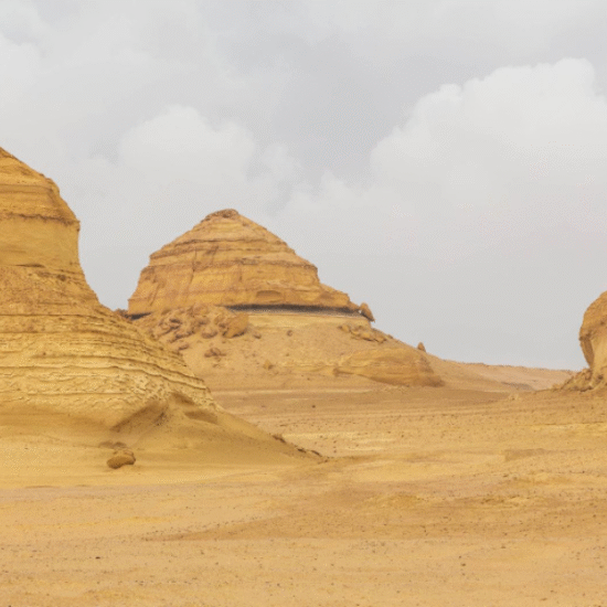 Wadi Hitan in Fayoum holds the secrets of ancient seas, where fossils tell stories of a prehistoric world.