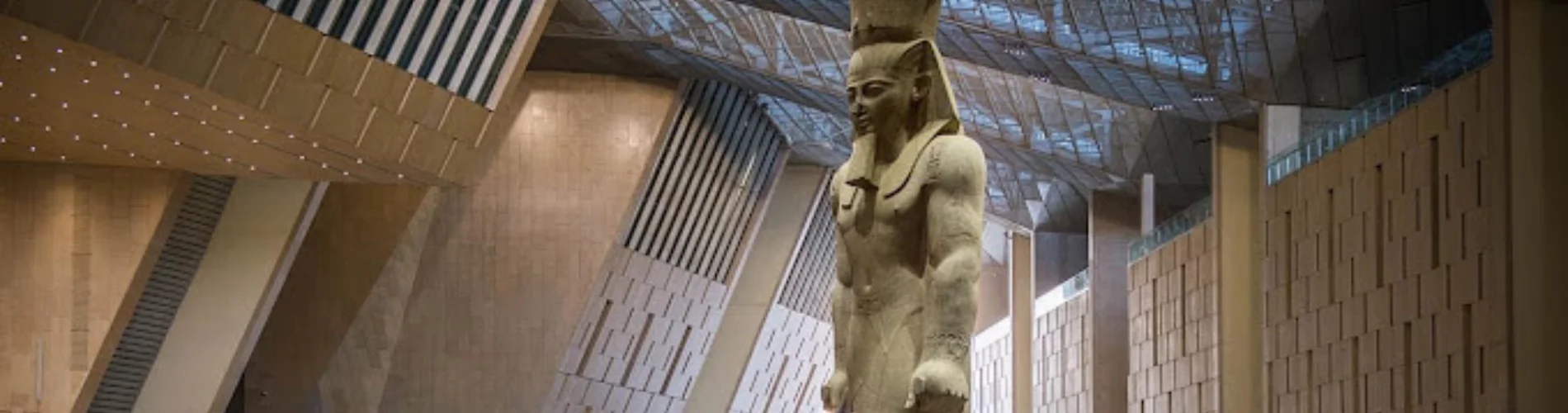 : Modern exterior of the Grand Egyptian Museum - 4 Days Egypt Easter Holiday: Cairo & Luxor Tour Package