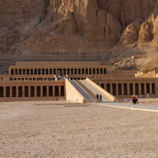 Terraced façade of Hatshepsut Temple - 6 Days Cairo, Luxor, Aswan & Abu Simbel Easter Tour