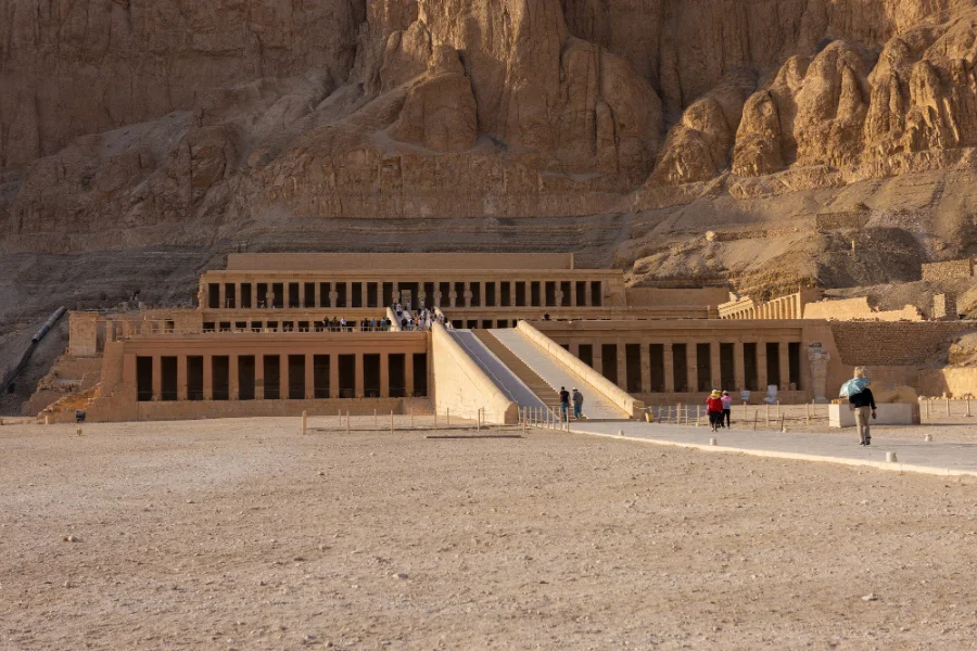 Terraced façade of Hatshepsut Temple - 6 Days Cairo, Luxor, Aswan & Abu Simbel Easter Tour