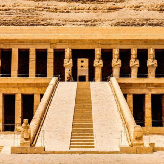 Terraced mortuary temple of Queen Hatshepsu - 4 Days Egypt Easter Nile Cruise Tour