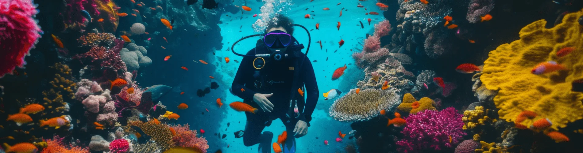 10 Days Cairo, Hurghada & Nile Cruise Easter Holiday Tour - Scuba diver exploring coral reefs in the Red Sea near Hurghada, Egypt.