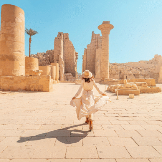 Columns of Karnak Temple under the sunlight - 9 Days Egypt Easter Nile Cruise Tour including Cairo & Hurghada
