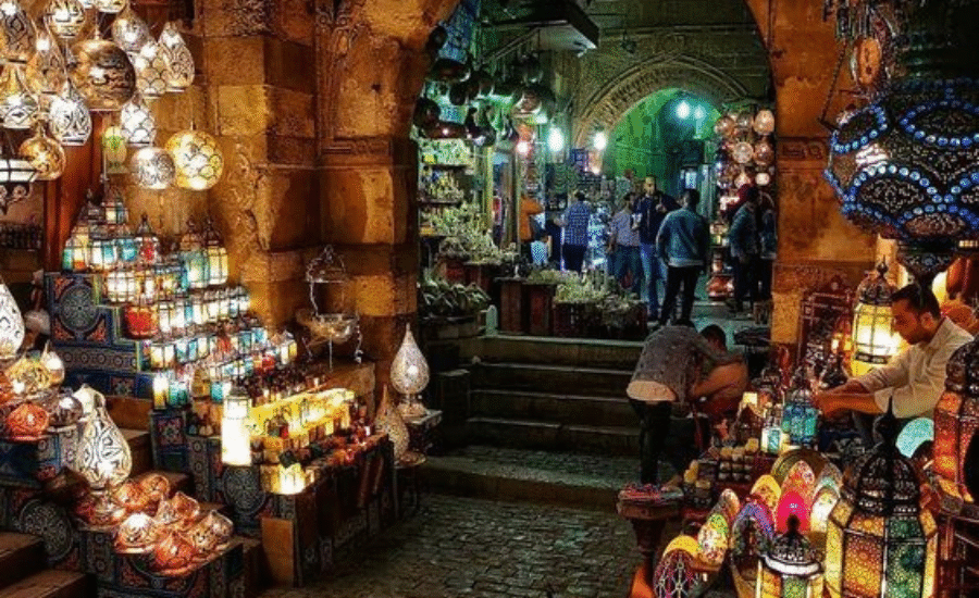 Traditional market street in Khan El Khalili - 5 Days Cairo and Alexandria Easter Holiday in Egypt