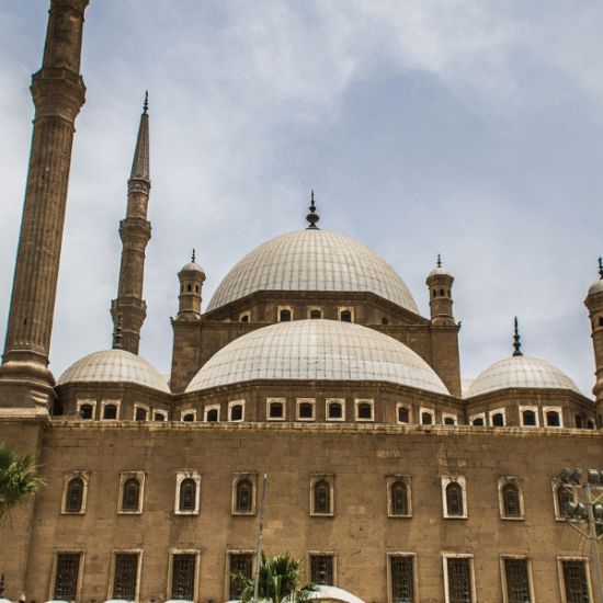Ottoman-style mosque inside the Citadel of Cairo