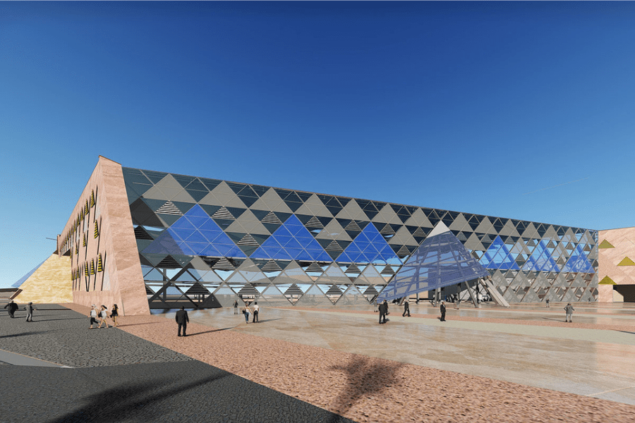 The Grand Egyptian Museum with opening announcement