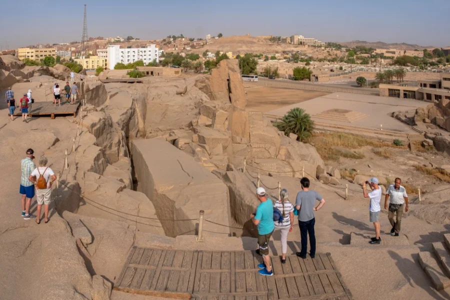Massive Unfinished Obelisk in the granite quarries of Aswan - 8 Days Cairo, Nile Cruise & Abu Simbel Easter Holiday