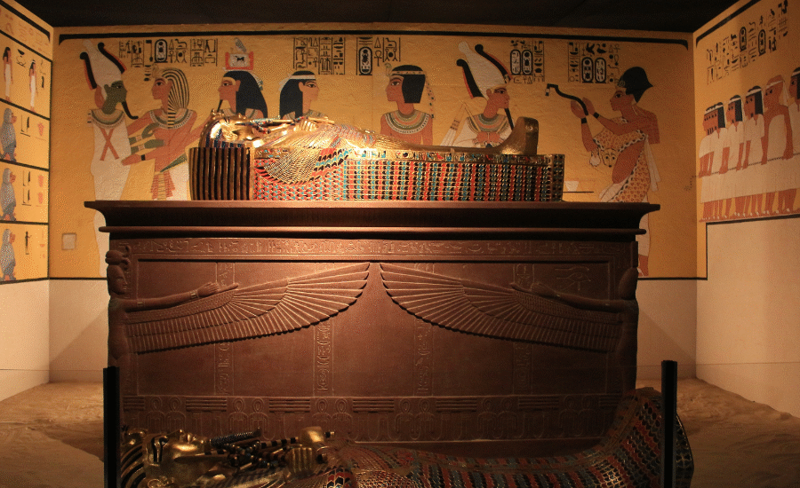 Entrance to a tomb in the Valley of the Kings, Luxor