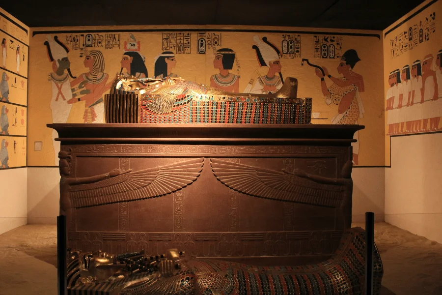 Entrance to a tomb in the Valley of the Kings, Luxor
