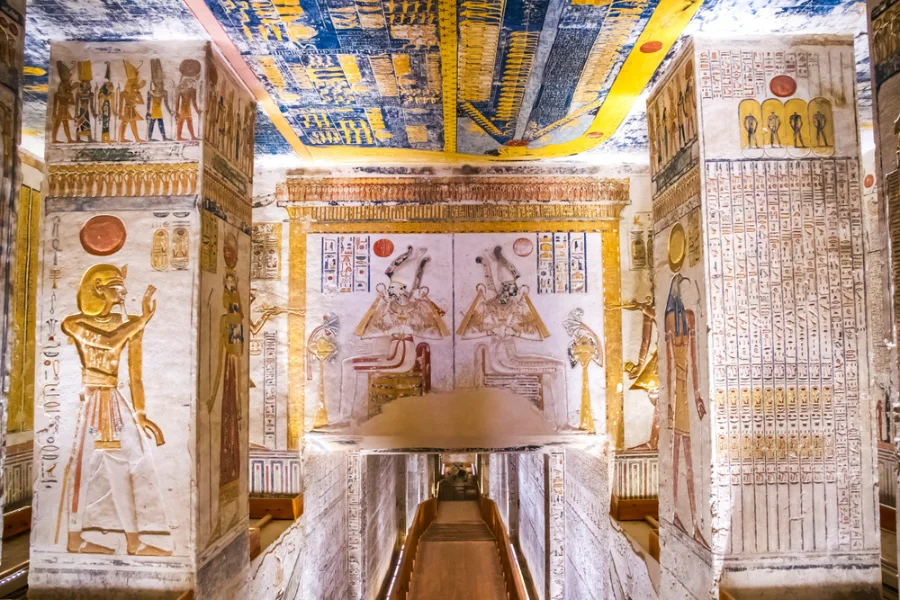 Entrance to a royal tomb in the Valley of the Kings, Luxor - 8 Days Cairo, Nile Cruise & Abu Simbel Easter Holiday