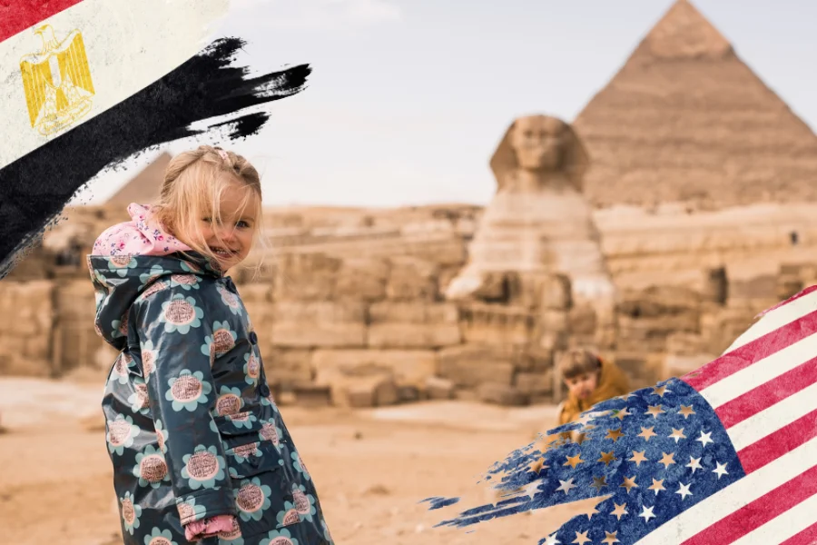 American traveler exploring the Pyramids in Egypt, 2025 - Egypt Tour Packages from USA