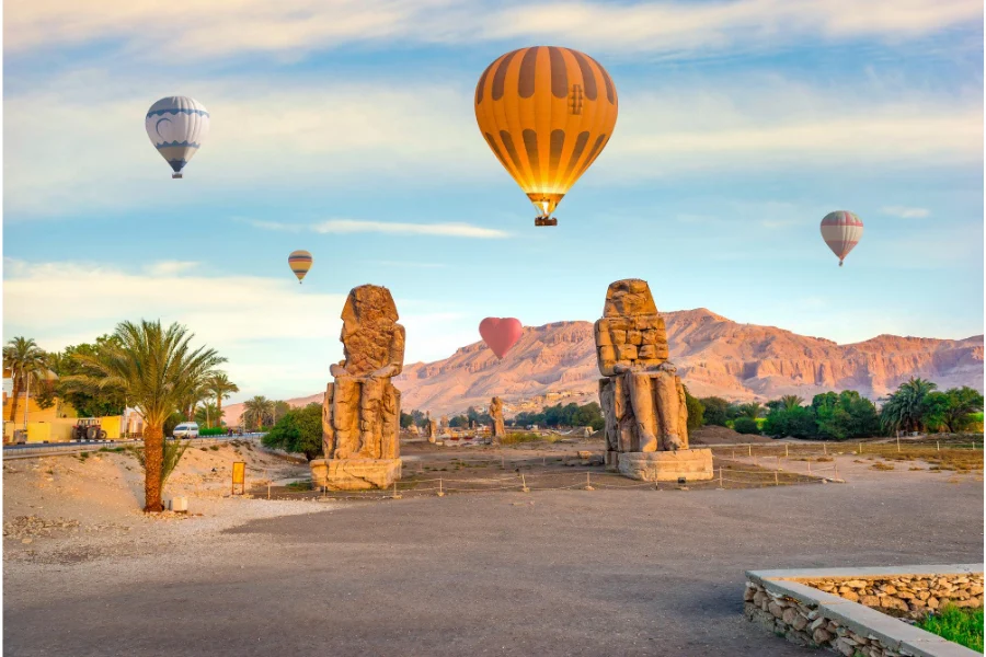 Colossi of Memnon – Guardians of Ancient Luxor - 12 Days Egypt Honeymoon Package: Hurghada, Cairo & Nile Cruise
