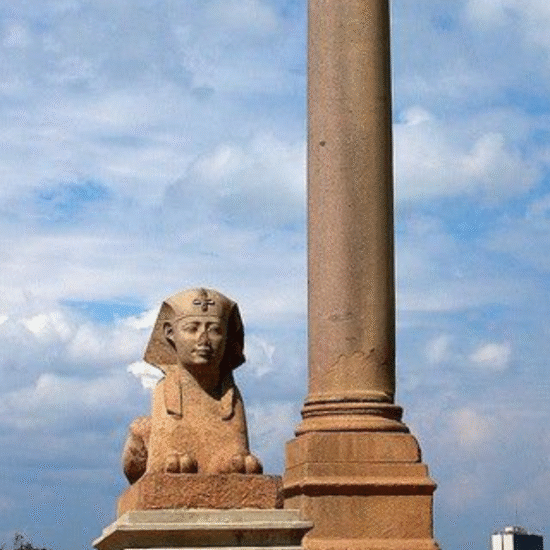 Pompey’s Pillar Alexandria Egypt ancient Roman triumphal column and one of the city’s most famous landmarks.
