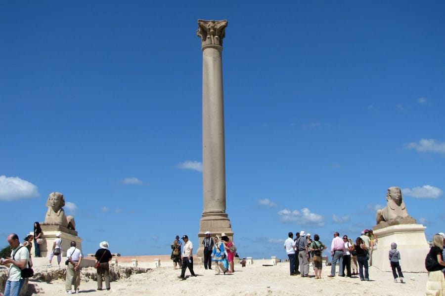 Pompey's Pillar in Alexandria - 8 Days Egypt Tour