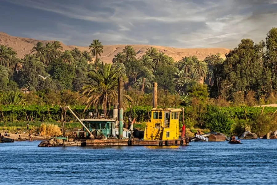 Nile River map showing the Nile River flowing through Egypt – Egypt Tours Group