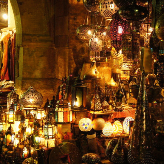 Khan El Khalili at Night - 10 Days Egypt Christmas Tour Package – Cairo, Nile Cruise & Hurghada