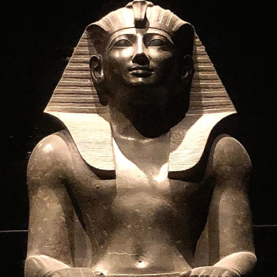 Morning light reflecting on the facade of the Egyptian Museum in Tahrir Square, Cairo