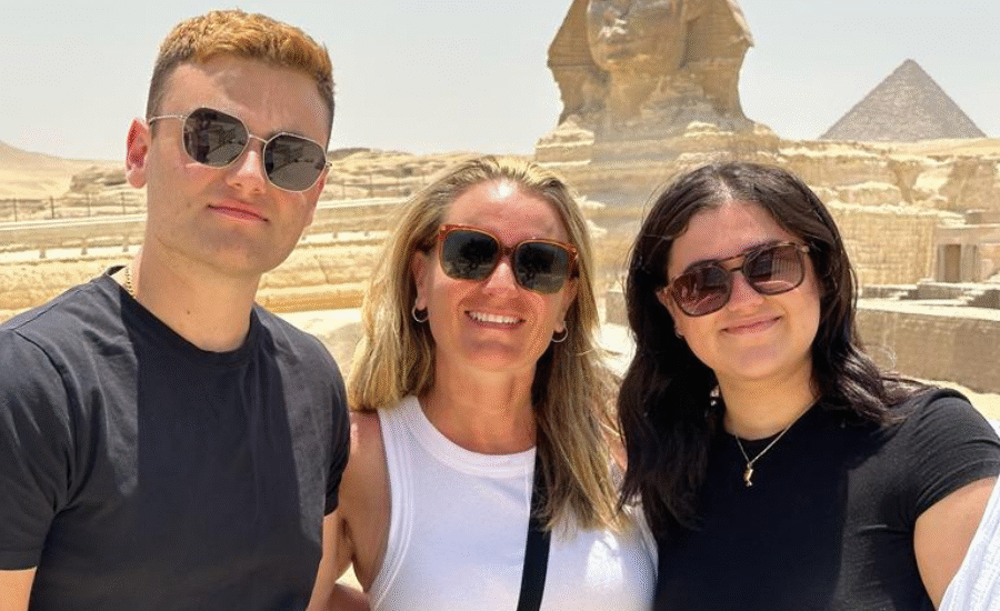 Family Moments by the Great Sphinx