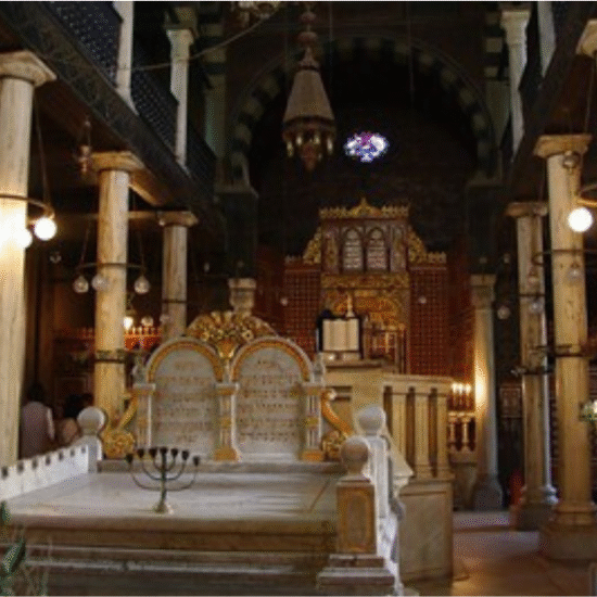The Hanging Church Old Cairo Egypt historic Coptic church built above the Roman fortress.