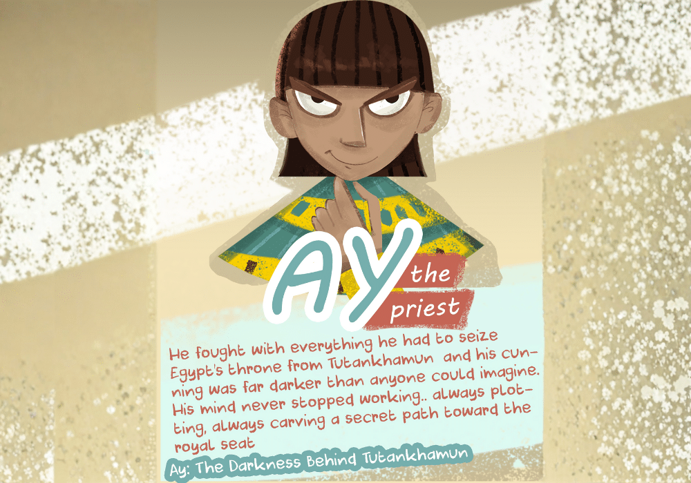 Portrait of Vizier Ay, the powerful priest who shaped Tutankhamun’s reign.