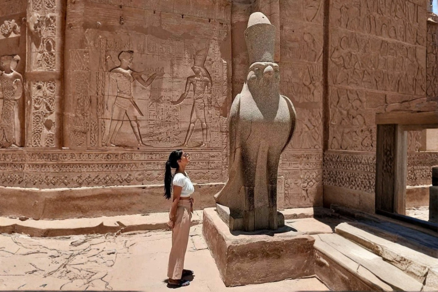 Facing history — Edfu Temple stands timeless.