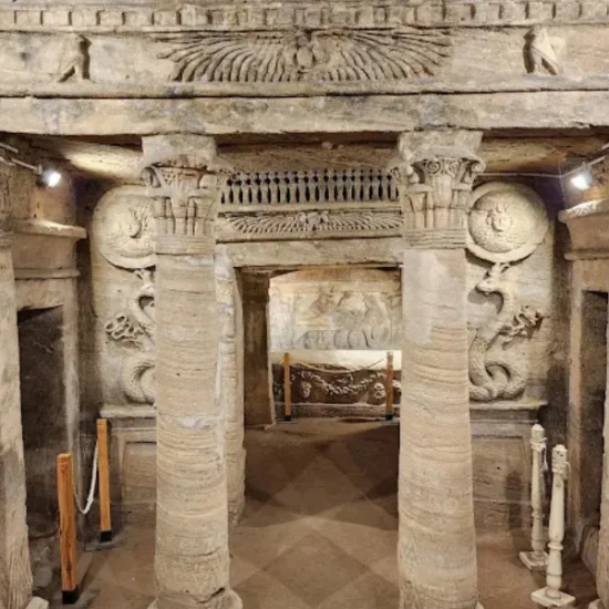 Inside the Catacombs of Kom El Shoqafa Alexandria