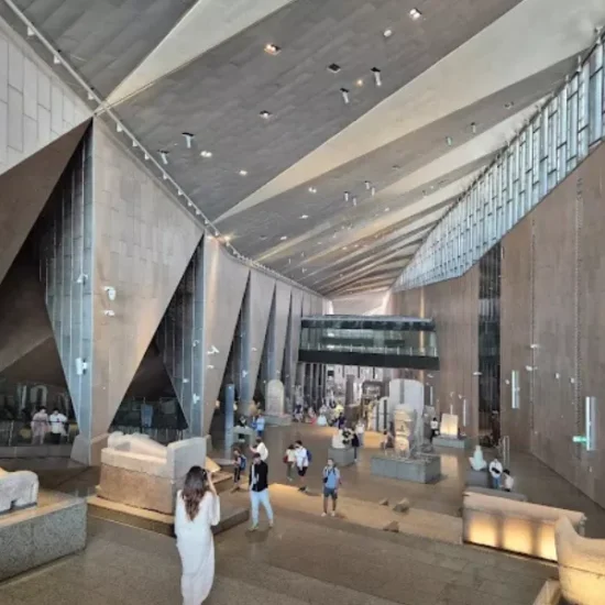 A visit inside the Grand Egyptian Museum as a part of our 8 Days Cairo, Luxor and Aswan Family Tour