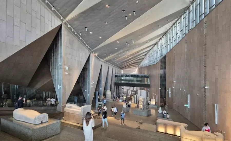 A visit inside the Grand Egyptian Museum as a part of our 8 Days Cairo, Luxor and Aswan Family Tour