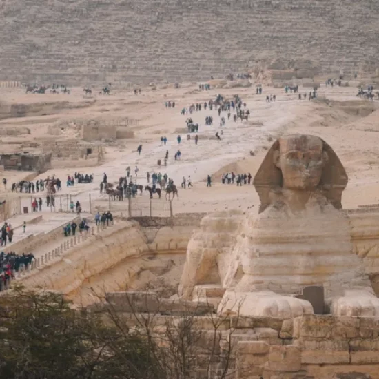 The Great Sphinx of Giza, a part of our 12 Days Cairo, Nile Cruise & Sharm El Sheikh Family Tour