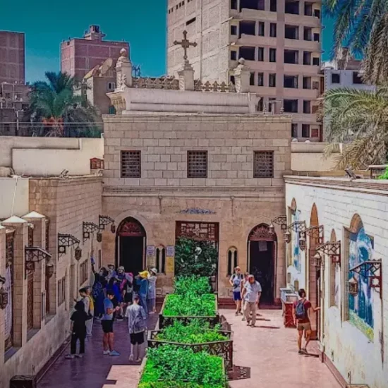 The Hanging Church in Old Cairo during our 10 Days Cairo, Nile Cruise & Alexandria Family Tour