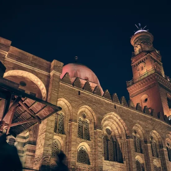 Historic mosque on Al Muizz Street in Cairo