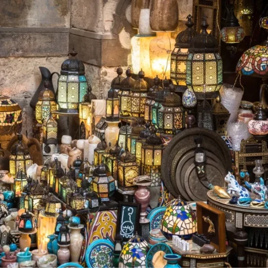 Shop with lights in Khan El Khalili