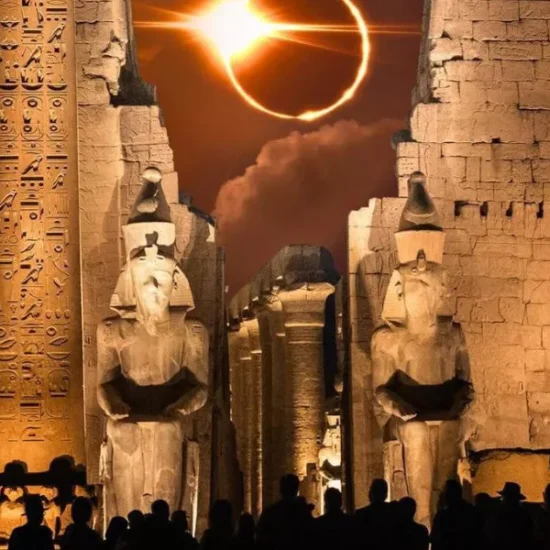 Luxor Temple at sunset